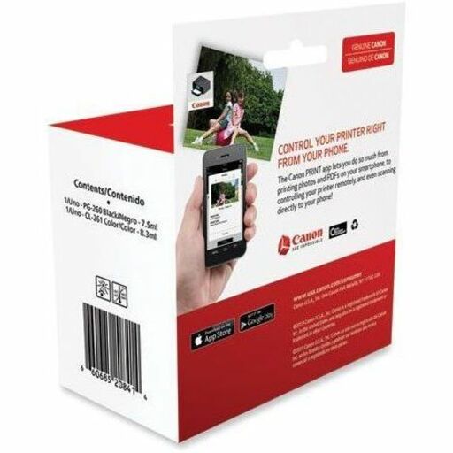 Canon PG-260 / CL-261 Original Inkjet Ink Cartridge - Value Pack - Black, Color - 2 / Pack - Thumbnail 3