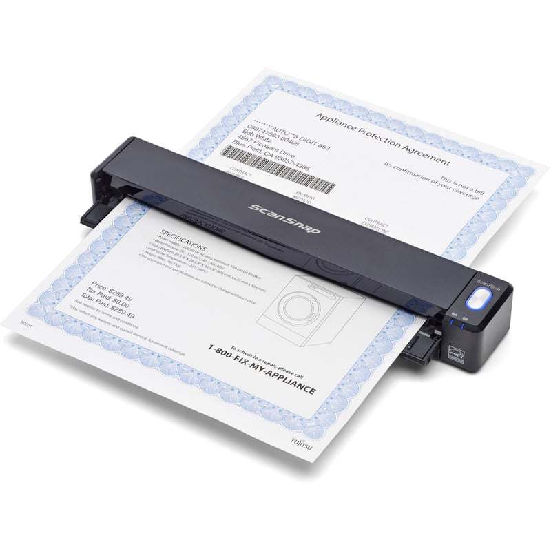 SCANSNAP IX100 WL MOBILE 600DPI USB 2.0 IOS ANDROID BLACK - Thumbnail 2