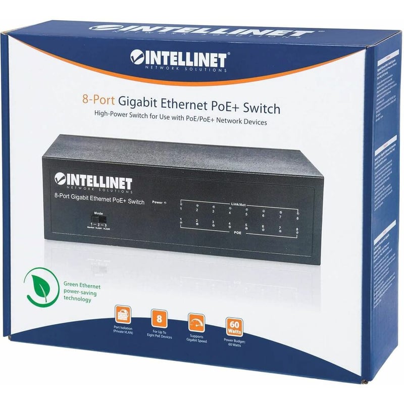 8-PORT GIGABIT POE+ SWITCH, 60W DESKTOP - Thumbnail 2
