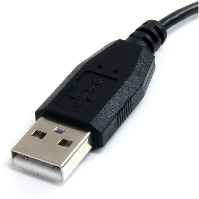 StarTech.com 1 ft Micro USB Cable - A to Left Angle Micro B - Thumbnail 3