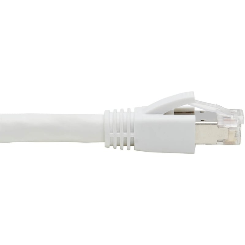 Eaton Tripp Lite Series Cat8 25G/40G-Certified Snagless Shielded S/FTP Ethernet Cable (RJ45 M/M), PoE, White, 3 ft. (0.91 m) - Thumbnail 4