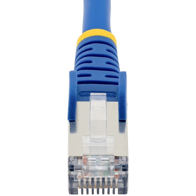 StarTech.com 7ft CAT6a Ethernet Cable, Blue Low Smoke Zero Halogen (LSZH) 10 GbE 100W PoE S/FTP Snagless RJ-45 Network Patch Cord - Thumbnail 4