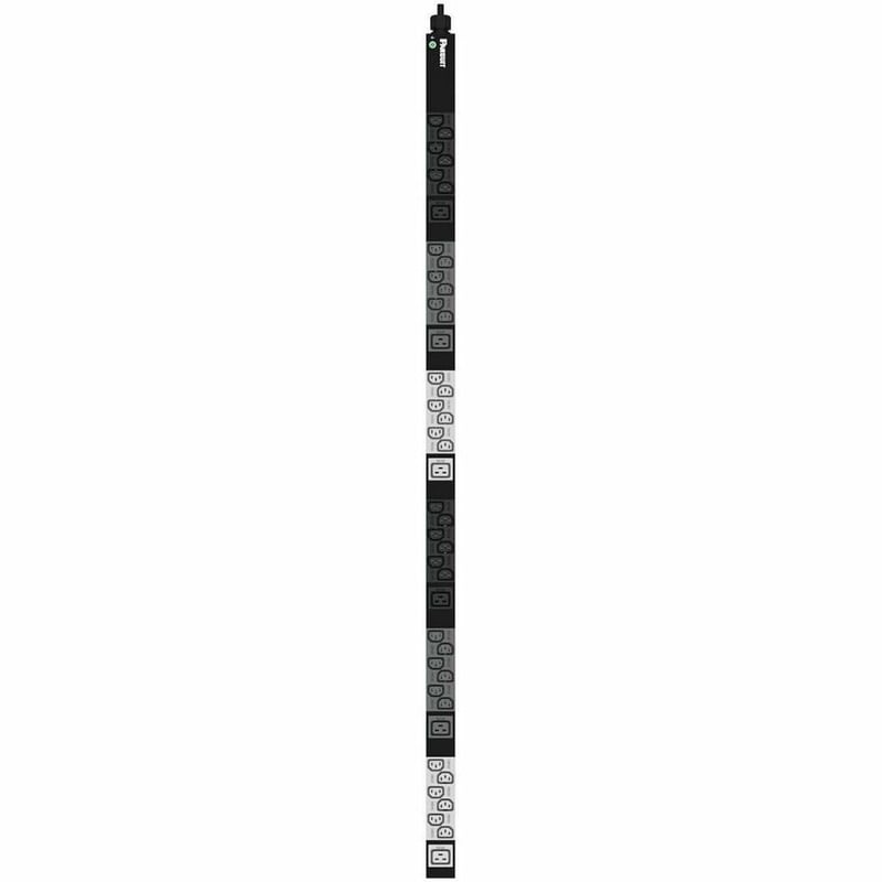 BASIC PDU 16AMP (36)C13(6)C19 42RU X 1200MM BLACK - Thumbnail 3