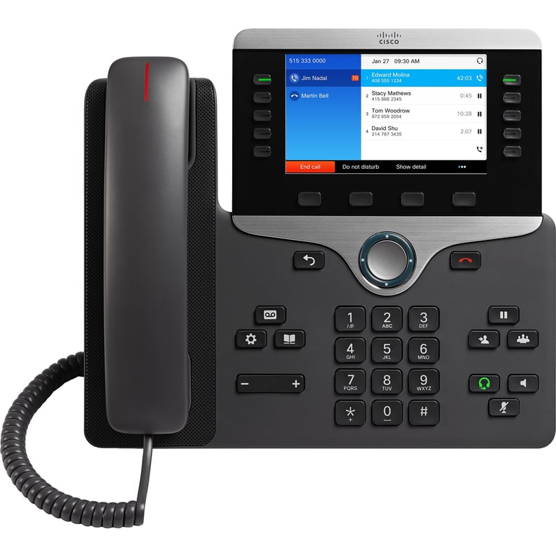 Cisco 8841 IP Phone - Refurbished - Wall Mountable - Thumbnail 1