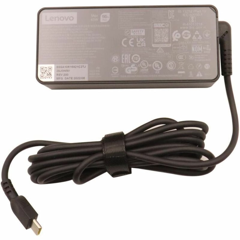 LENOVO AC ADAPTER 1 PACK 65 W 120 V AC 230 V AC INPUT 5 V - Thumbnail 1