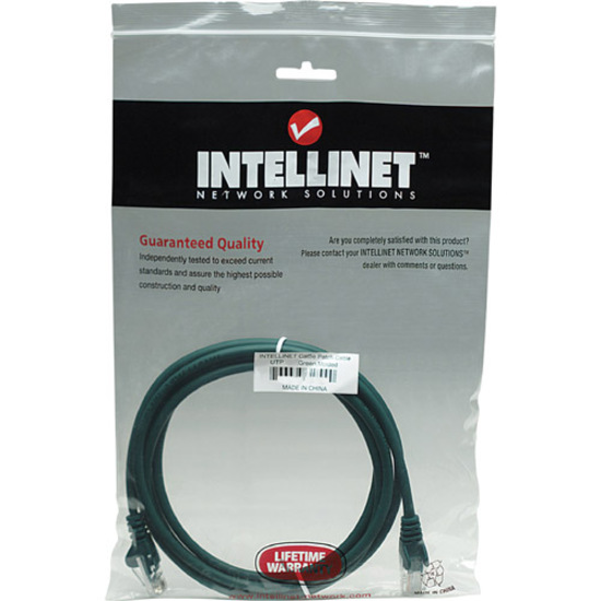 Intellinet Network Solutions Cat5e UTP Network Patch Cable, 50 ft (15.0 m), Green - Thumbnail 4