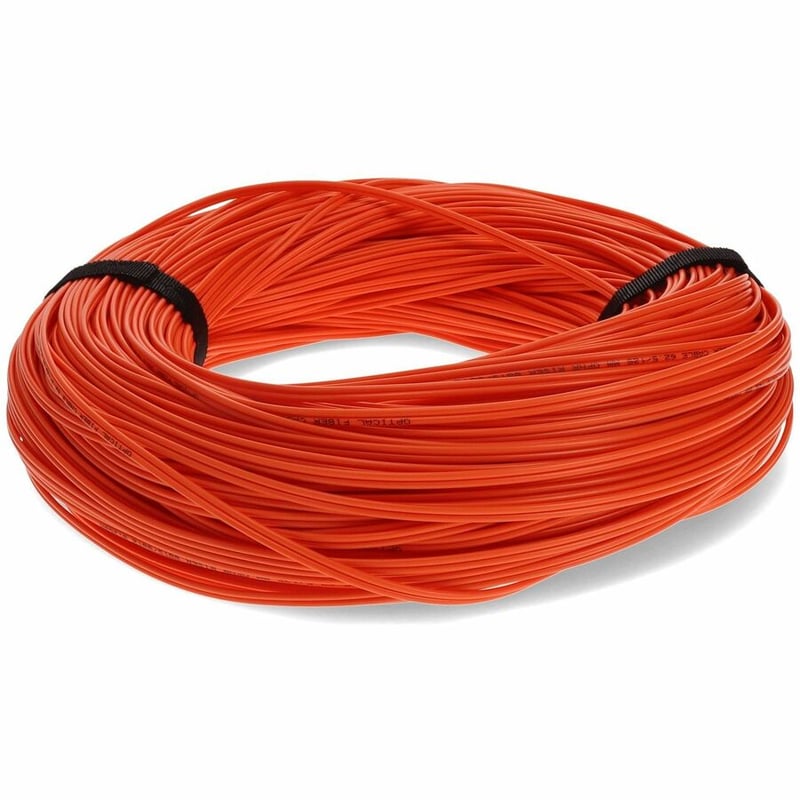 AddOn 75m LC to LC Orange OM1 Duplex OFNR (Riser-Rated) MMF Fiber Patch Cable - Thumbnail 4