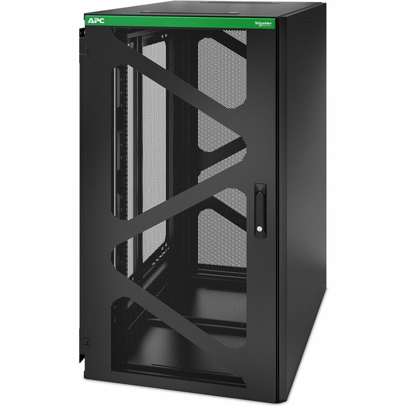APC NetShelter 24U Wallmount Rack Enclosure Cabinet Side Mount UPS Depth - Thumbnail 1