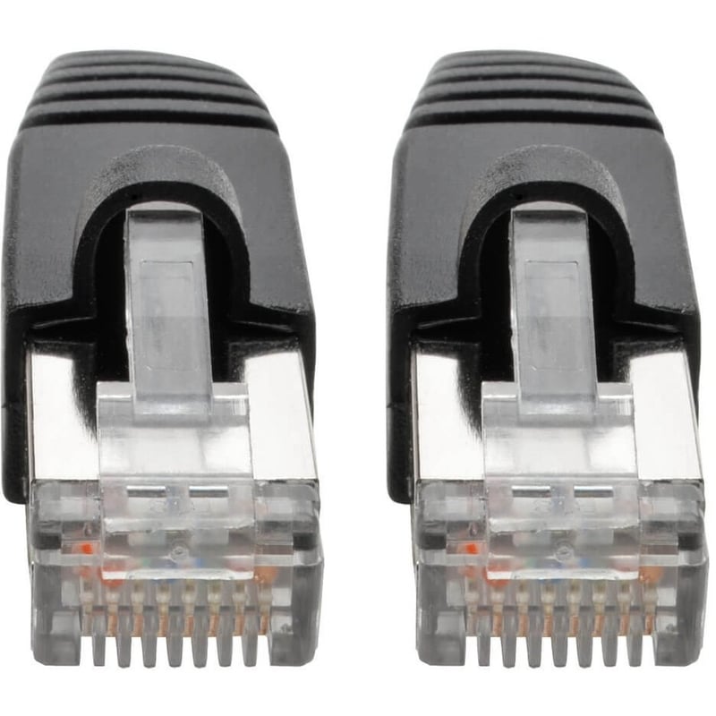 Eaton Tripp Lite Series Cat6a 10G Snagless Shielded STP Ethernet Cable (RJ45 M/M), PoE, Black, 1 ft. (0.31 m) - Thumbnail 3