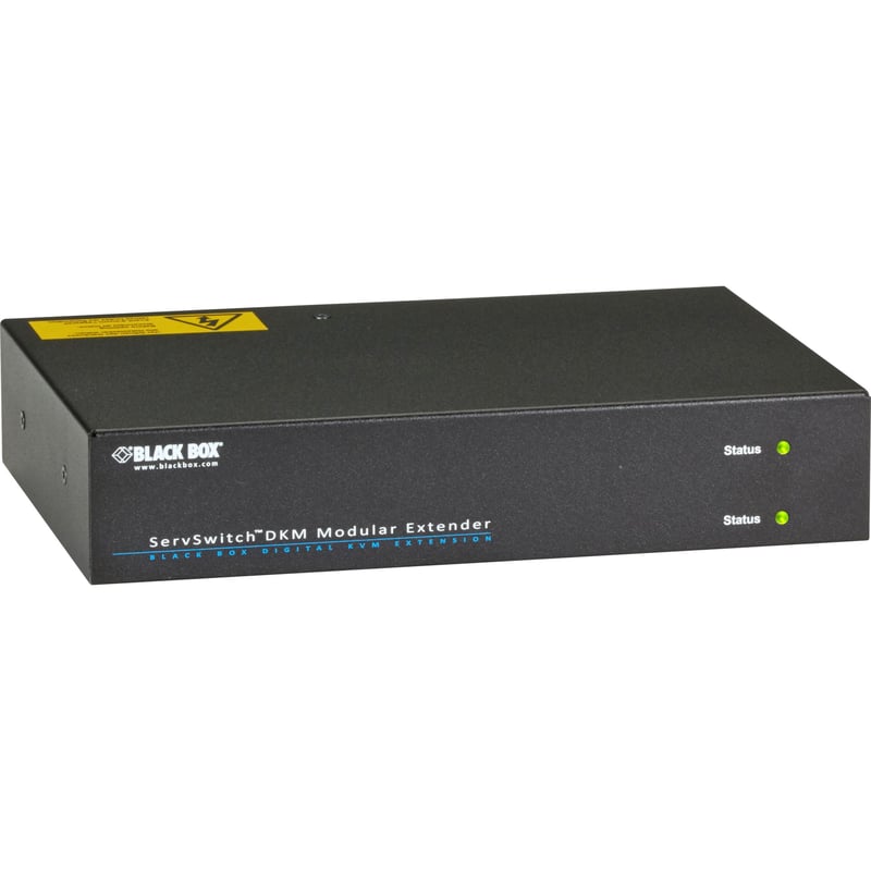 Black Box DKM FX Extender Modular Housing, 2-Slot Chassis with Integrated Power Supply - Thumbnail 1