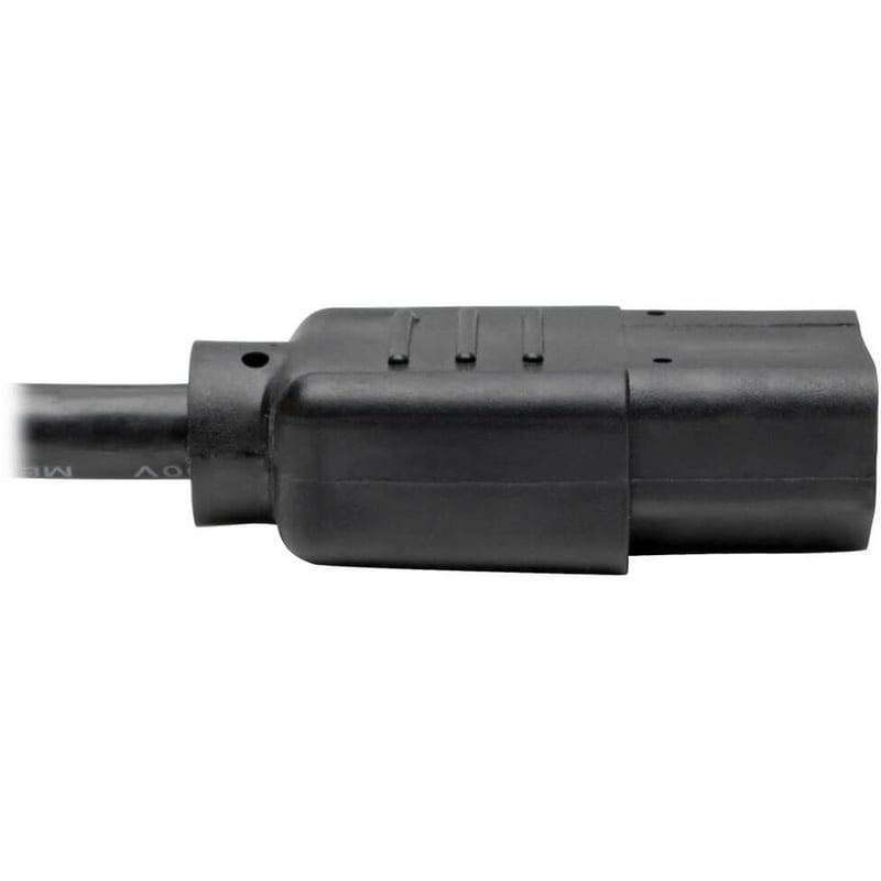 Eaton Tripp Lite Series Y Splitter Power Cable, NEMA 5-15P to 2x C13 - 10A, 125V, 18 AWG, 6 ft. (1.83 m), Black - Thumbnail 4