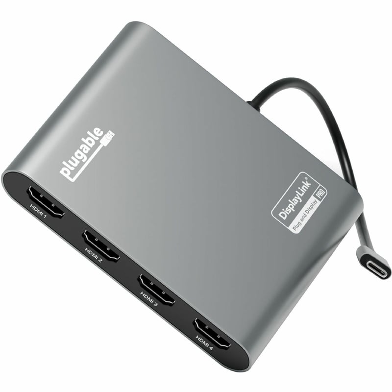 PLUGABLE USB-C GRAPHICS ADAPTERUSB-C QUAD 4K HDMI GRAPHICS - Thumbnail 1