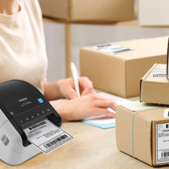 Brother QL-1110NWB Desktop Direct Thermal Printer - Monochrome - Label Print - USB - Bluetooth - Wireless LAN