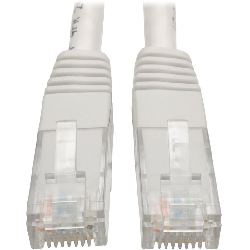 Eaton Tripp Lite Series Cat6 Gigabit Molded (UTP) Ethernet Cable (RJ45 M/M), PoE, White, 5 ft. (1.52 m) - Thumbnail 1