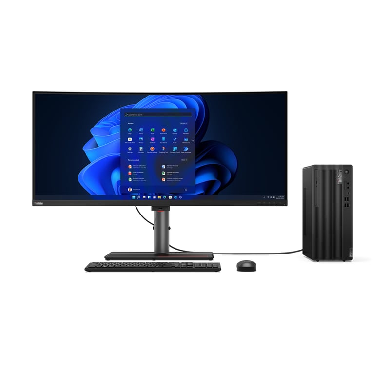 Lenovo ThinkCentre M80t Gen 3 11TE000QUS Desktop Computer - Intel Core i5 12th Gen i5-12500 - vPro Technology - 16 GB - 1 TB SSD - Tower - Black - Thumbnail 3