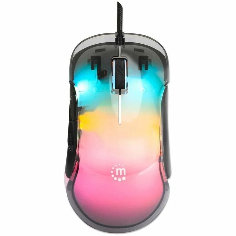 Manhattan RGB LED Wired Optical USB Mouse - Thumbnail 4