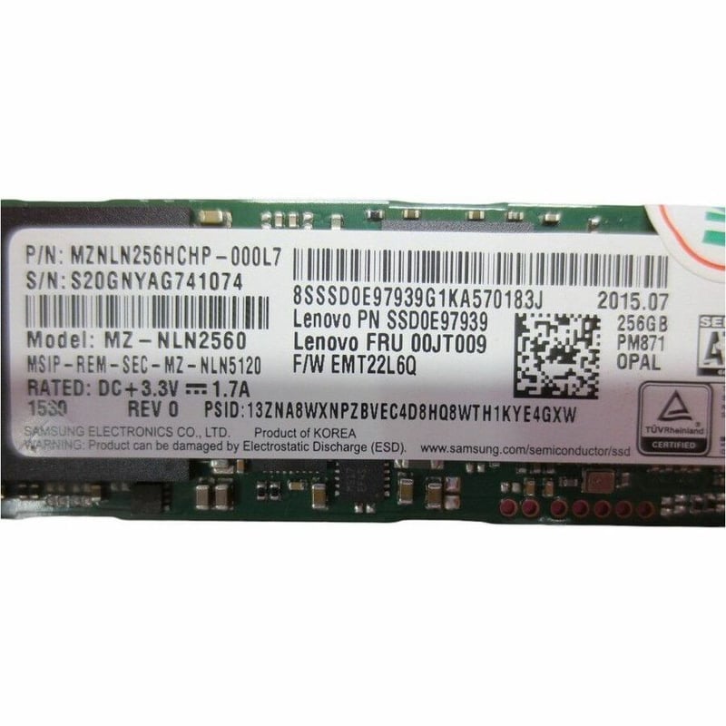 LENOVO PM871 256GB 6G M.2 MLC SATA SSD - Thumbnail 4