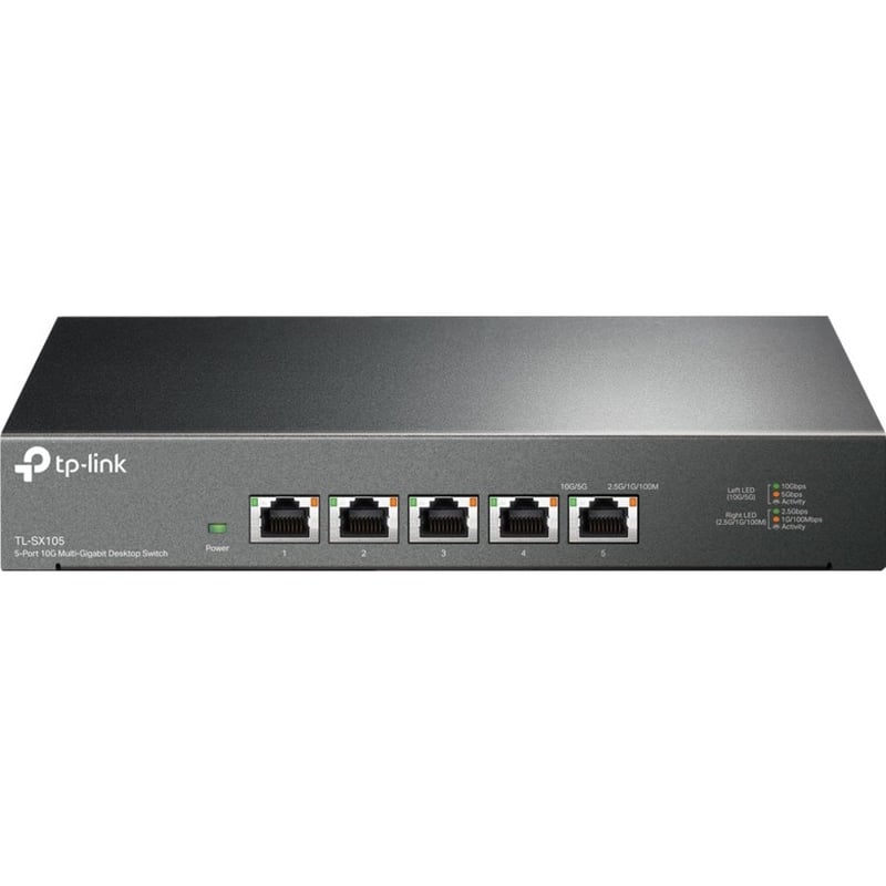 TP-Link TL-SX105 - 5 Port 10G/Multi-Gig Unmanaged Ethernet Switch - Thumbnail 1