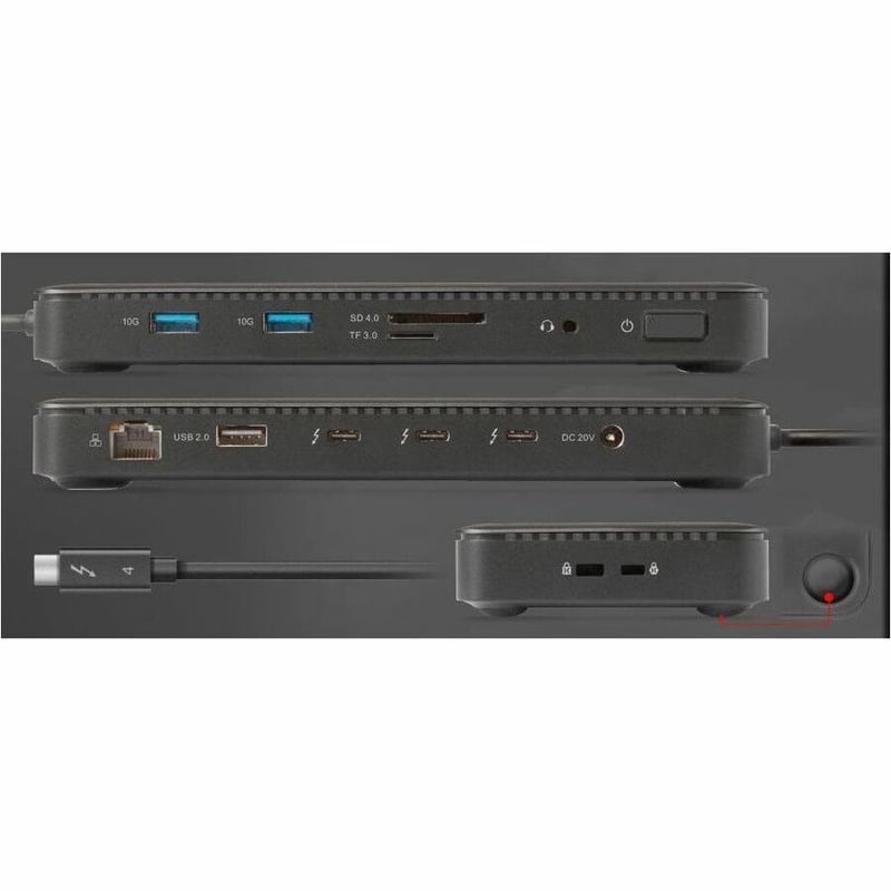 Club 3D Thunderbolt 4 Certified 11-in-1 Docking Station - Thumbnail 3