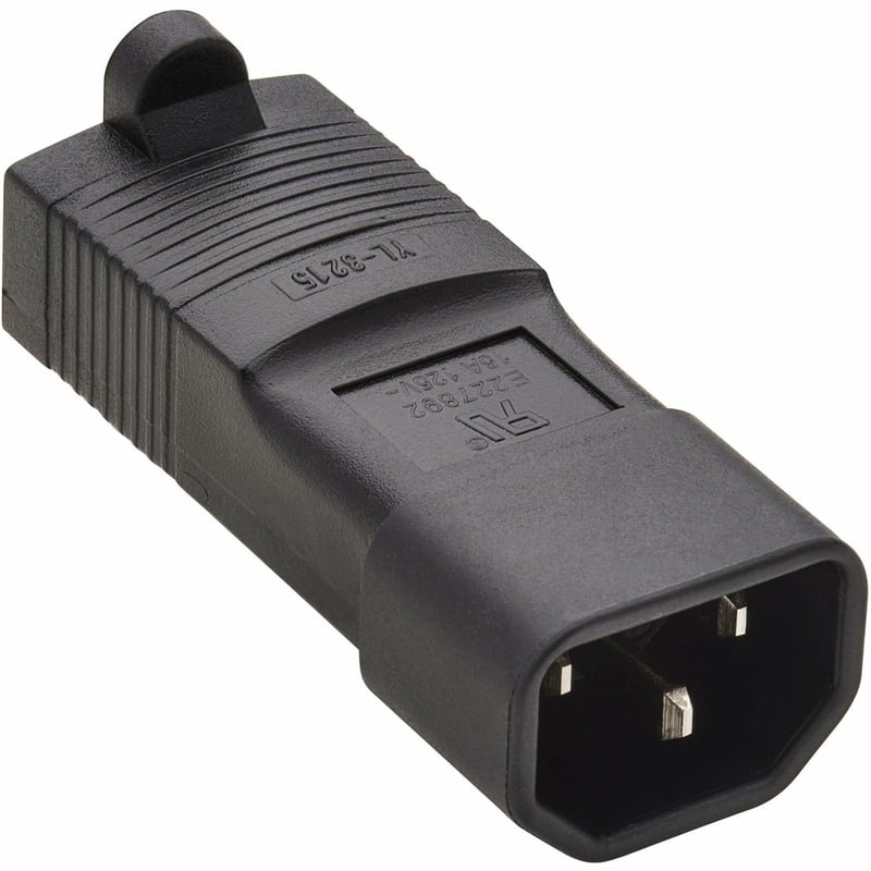 Tripp Lite by Eaton Computer Power Cord Adapter 10A 125V NEMA 5-15R to C14 Black - Thumbnail 1