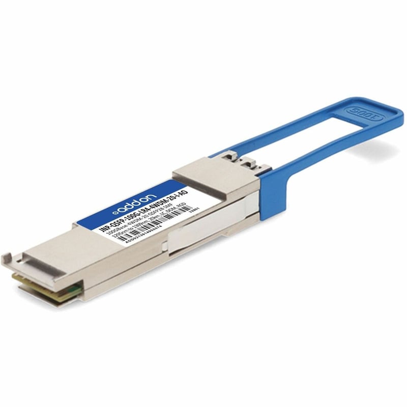 AddOn Juniper Networks® JNP-QSFP-100G-LR4-4WDM-20-I Compatible TAA 100GBase-4WDM-20 QSFP28 (SMF, 1295nm to 1309nm, 20km, LC, DOM, -40 to 85C) - Thumbnail 1