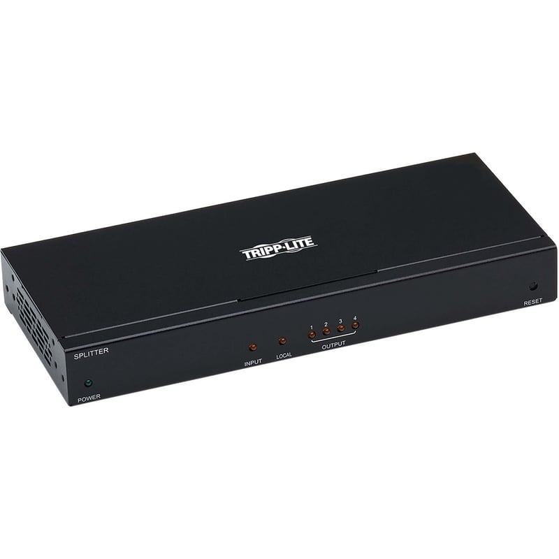 Eaton Tripp Lite Series 4-Port HDMI over Cat6 Splitter/Extender, 4K 60 Hz, HDR, PoC, Multi-Resolution Support, 125 ft., TAA - Thumbnail 1