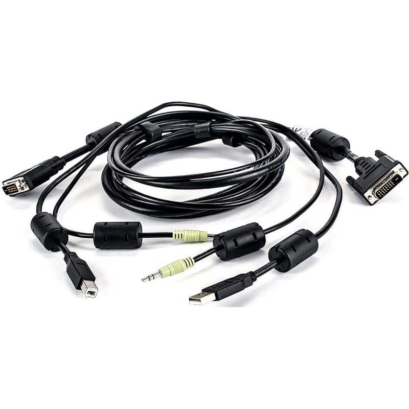Vertiv Avocent USB Keyboard and Mouse, DVI-D and Audio Cable, 6 ft. forVertiv Avocent SV and SC Series Switches - Thumbnail 2