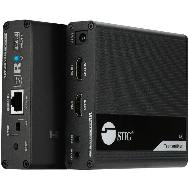 SIIG ipcolor 4K HDMI 2.0 Extender with IR, HDR and ARC - Thumbnail 1