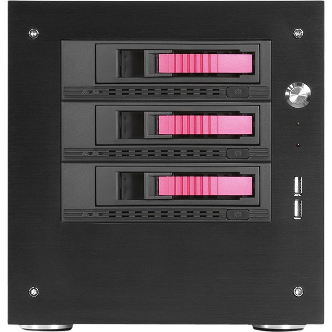 iStarUSA Compact Stylish 3x 3.5" Hotswap mini-ITX Tower - Thumbnail 1