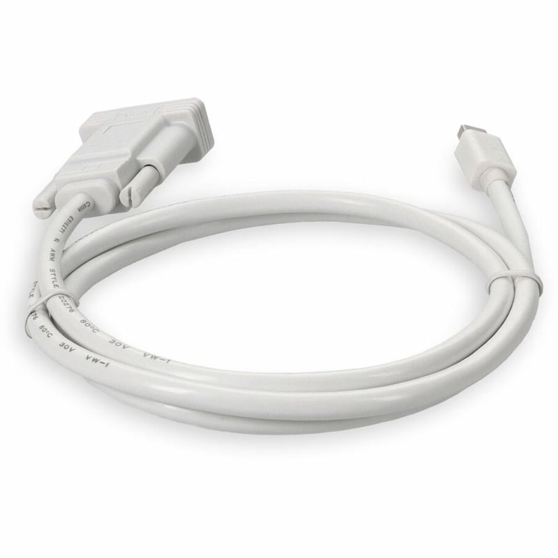 AddOn 5-Pack of 3ft Mini-DisplayPort 1.1 Male to VGA Male White Cables For Resolution Up to 1920x1200 (WUXGA) - Thumbnail 4