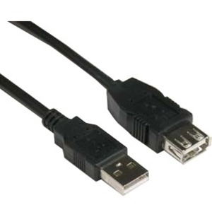 UNC 3FT USB 3.0 EXTENSION CABLE, A MALE TO A FEMALE, BLACK