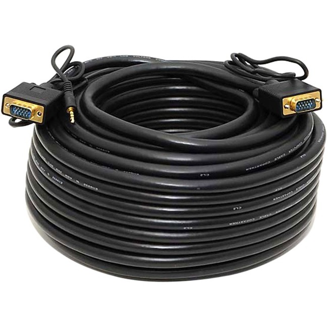 SUPER VGA HD15 M/M CABLE W/ AUDIO 100FT - Thumbnail 1