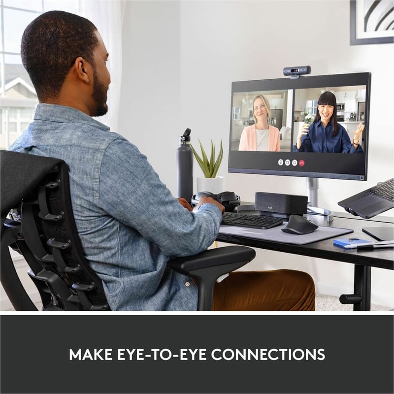 Logitech BRIO 500 Webcam - 4 Megapixel - 60 fps - Graphite - USB Type C - Thumbnail 2