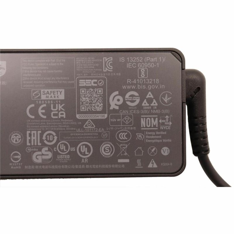 LENOVO AC ADAPTER 1 PACK 65 W 120 V AC 230 V AC INPUT 5 V - Thumbnail 5