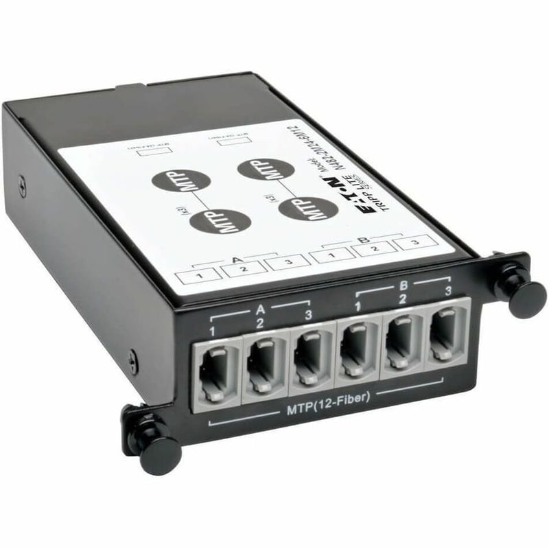 Tripp Lite by Eaton 100Gb/120Gb to 40Gb Breakout Cassette - (x2) 24-Fiber MTP/MPO ( Male with Pins ) to (x6) 12-Fiber OM4 MTP/MPO ( Male with Pins ) - Thumbnail 4