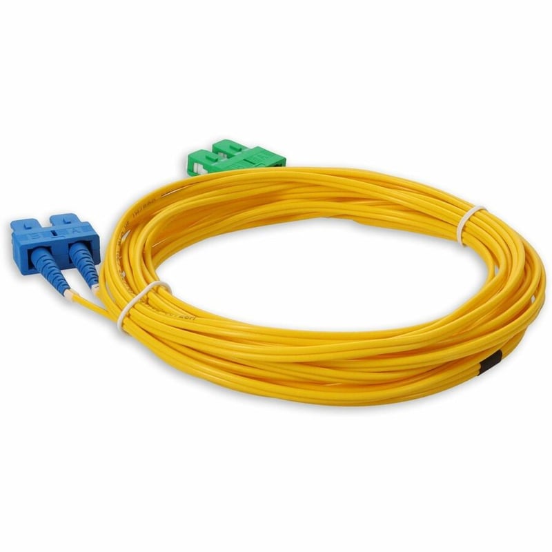AddOn 10m ASC to SC Yellow OS2 Duplex OFNR (Riser-Rated) SMF Fiber Patch Cable - Thumbnail 3