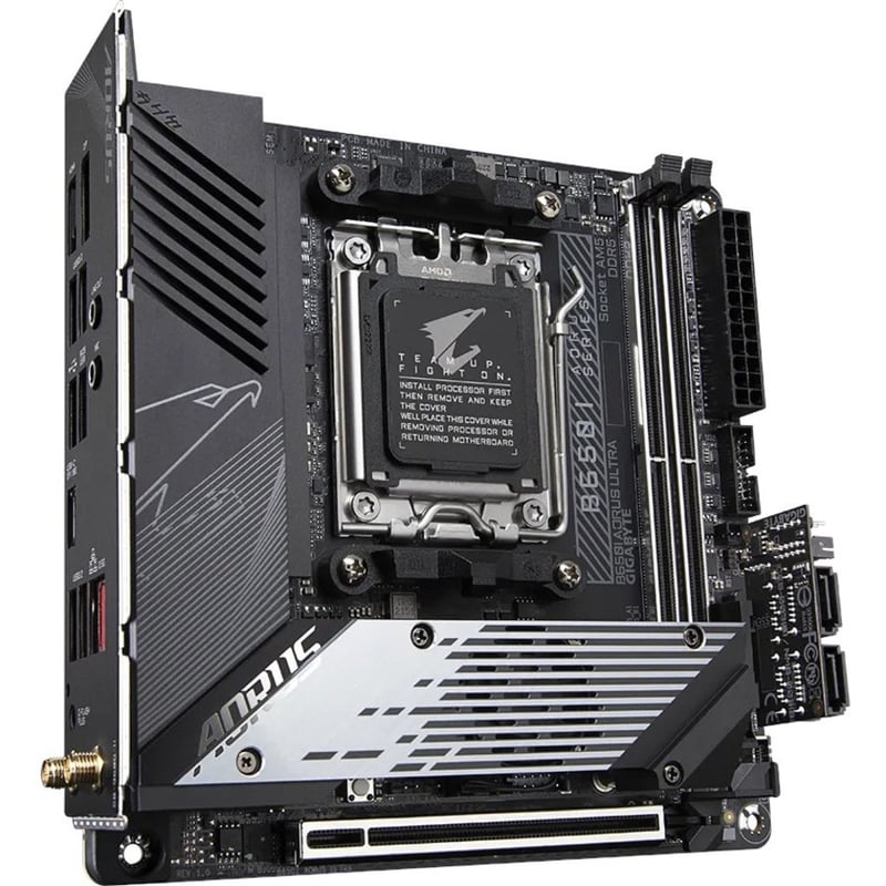 Aorus B650I ULTRA Gaming Desktop Motherboard - AMD B650 Chipset - Socket AM5 - Mini ITX - Thumbnail 2
