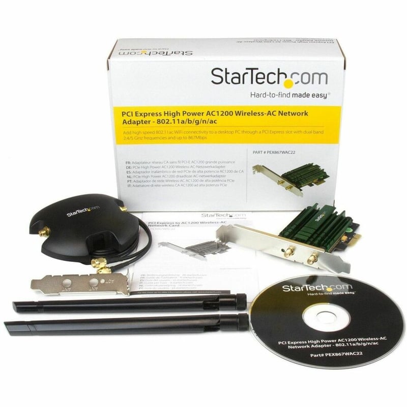 StarTech.com PCI Express AC1200 Dual Band Wireless-AC Network Adapter - PCIe 802.11ac WiFi Card - Thumbnail 2