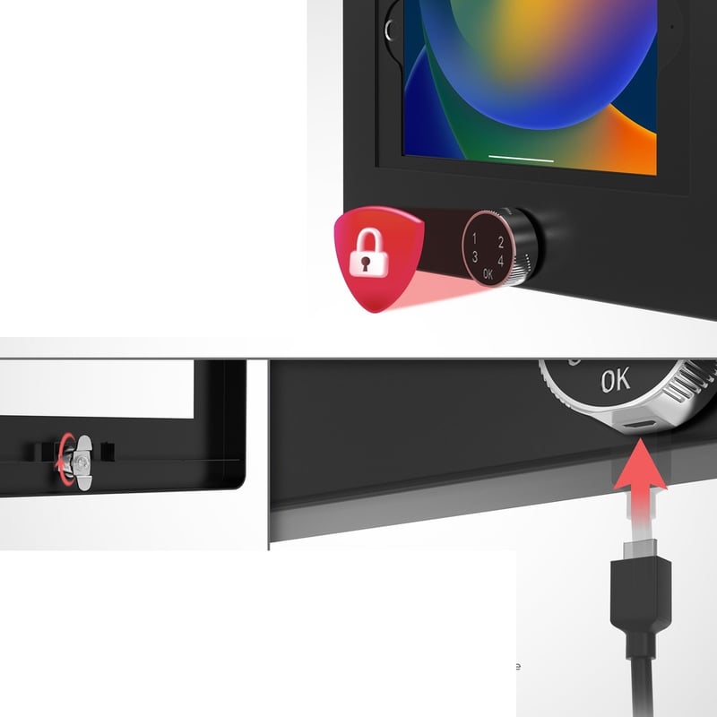 CTA Digital Universal Digital Password Locking Security Wall Mount Enclosure - Thumbnail 4