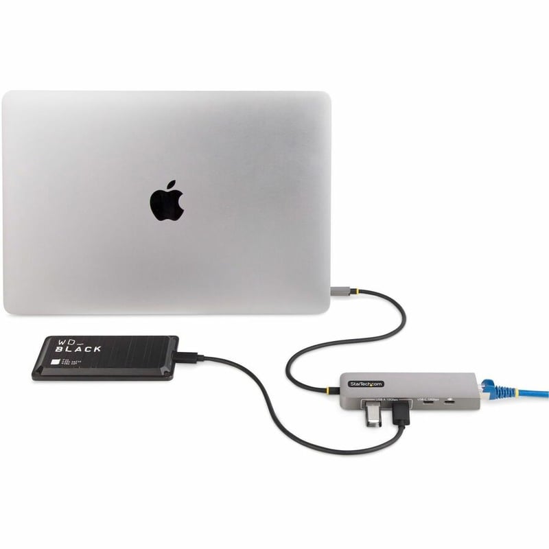 StarTech.com 3-Port USB-C Hub with 2.5 Gb Ethernet and 100W PD Passthrough - USB-C to 2x USB-A/1x USB-C, USB 3.2 10Gbps Type-C Adapter Hub - Thumbnail 5