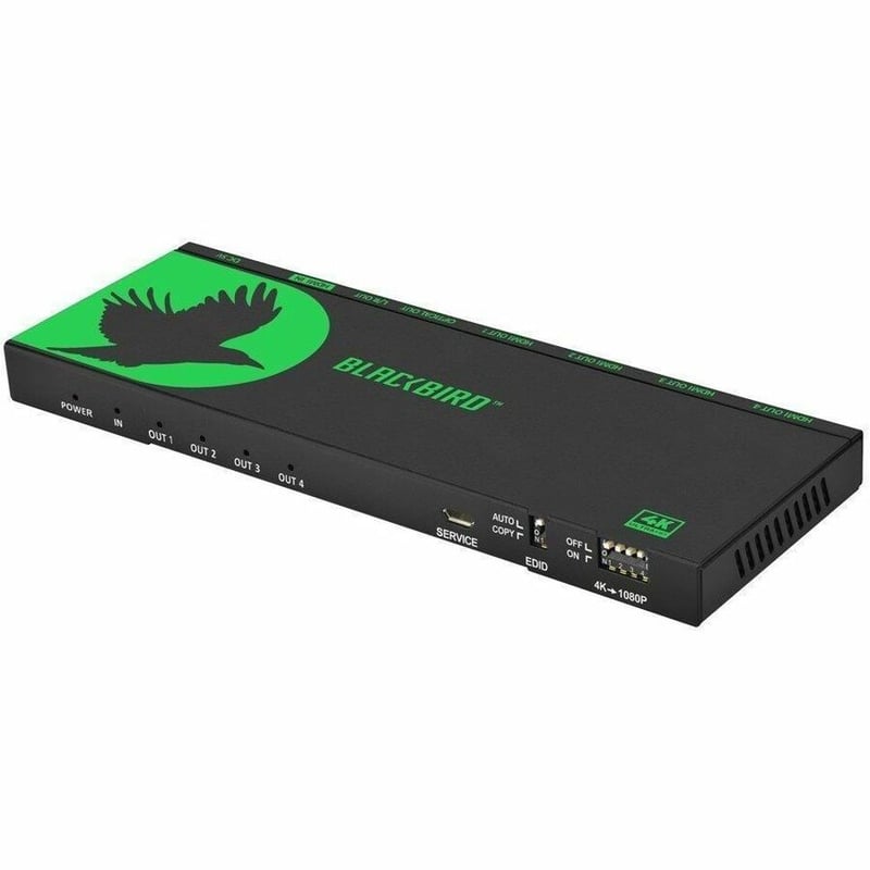 BLACKBIRD 4K 1X4 HDMI SPLITTER_ SUPPORTS HDMI 2.0_ HDCP 2.2_ 4K@60HZ_ YCBCR 4:4: - Thumbnail 4