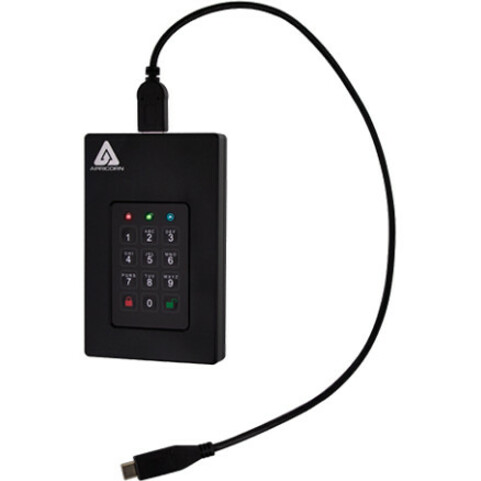 Apricorn Aegis Fortress 500 GB Hard Drive - External - Thumbnail 5