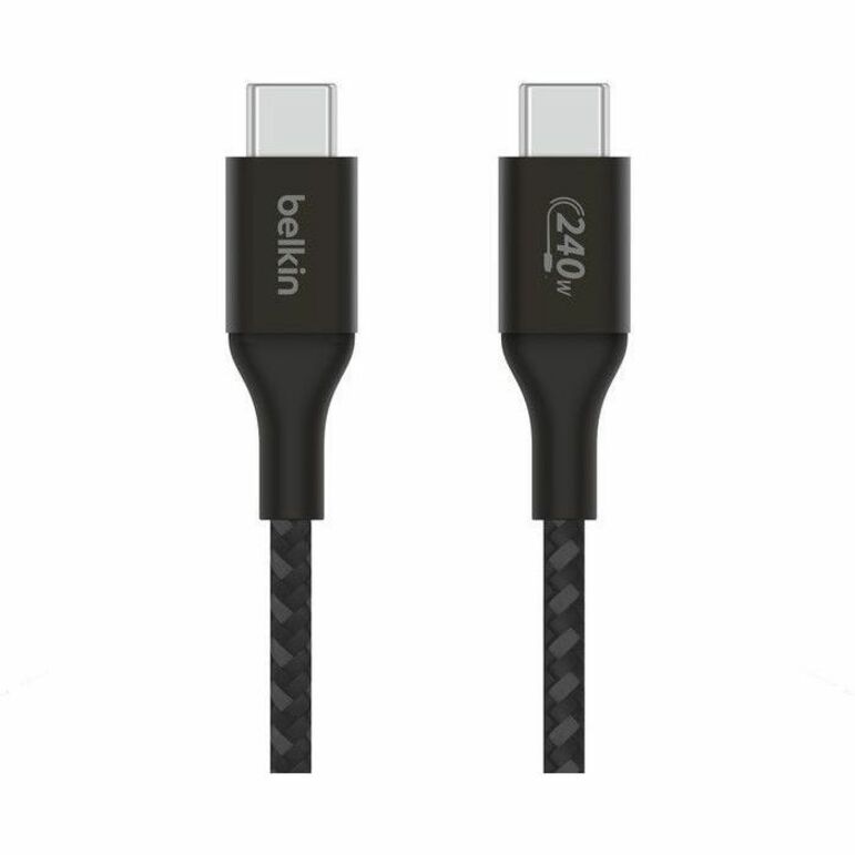 240W BRAIDED C-C CABLE 1M BLK - Thumbnail 5