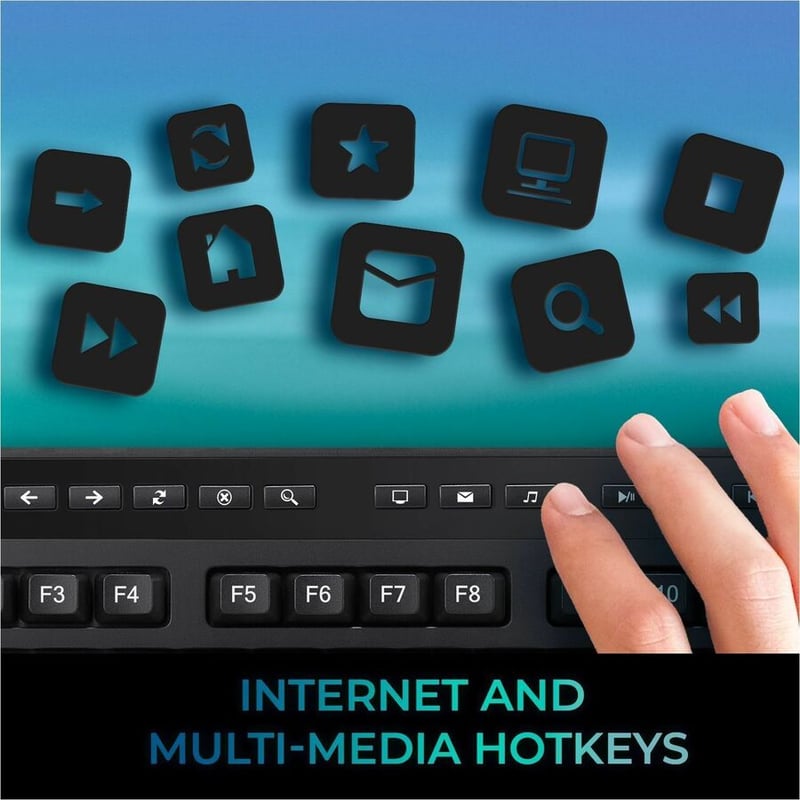 MULTI OS WIRELESS DESKTOP KEYBOARD WITH TOUCHPAD - Thumbnail 5
