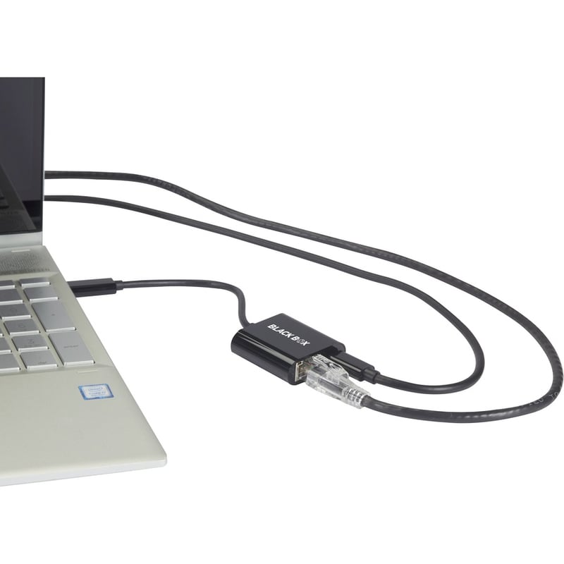 Black Box Gigabit Adapter Dongle - USB 3.1 Type C Male to RJ-45 - Thumbnail 3