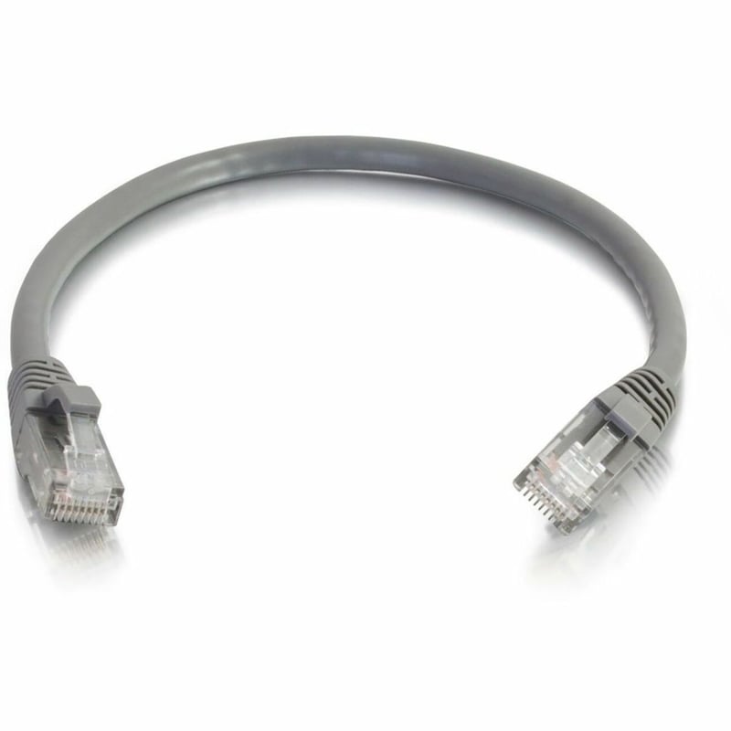 Quiktron Q-Series Patch Cords, CAT5E, Booted, Gray, 4 FT - Thumbnail 1