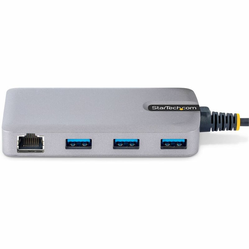 StarTech.com 3-Port USB-C Hub with Ethernet, 3x USB-A Ports, GbE, 5Gbps, Bus-Powered, 1ft/30cm Cable, Portable USB Type-C Expansion Hub - Thumbnail 3