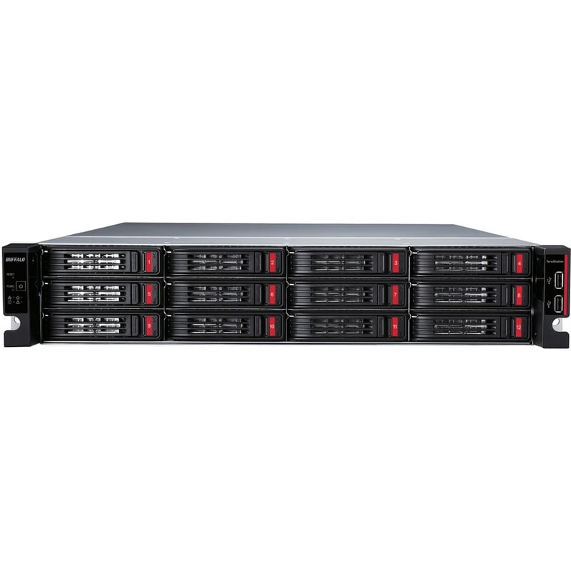 BUFFALO TeraStation 51220 12-Bay 192TB (12x16TB) Business Rackmount NAS Storage Hard Drives Included - Thumbnail 2