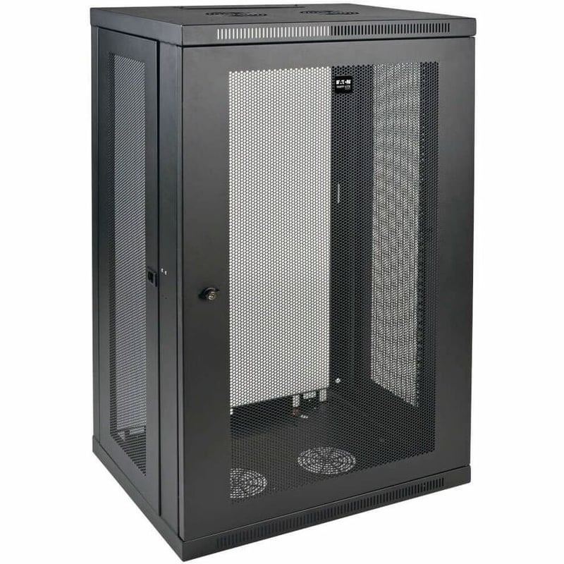 Tripp Lite by Eaton SmartRack 21U Low-Profile Switch-Depth Wall-Mount Half-Height Rack Enclosure - Thumbnail 1