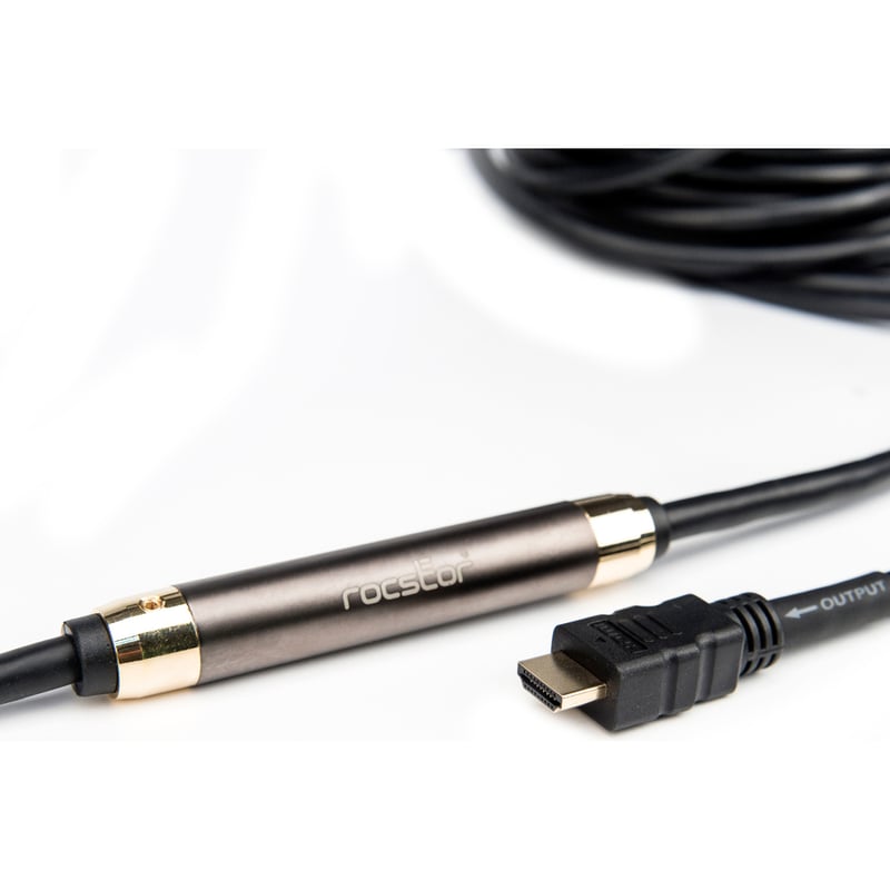 Rocstor Premium 75ft 4K High Speed HDMI to HDMI M/M Cable - Ultra HD HDMI 2.0 Supports 4k x 2k at 60Hz with resolutions up to 3840x2160p and 18Gbps Bandwidth - HDMI 2.0 to HDMI 2.0 Male/Male - HDMI 2.0 for HDTV, DVD Player - 75ft - Thumbnail 2